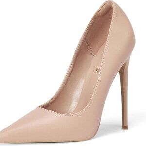 Women Pumps Matte 4.7 inch Pointed Toe High Heels for Party & Casual Wear